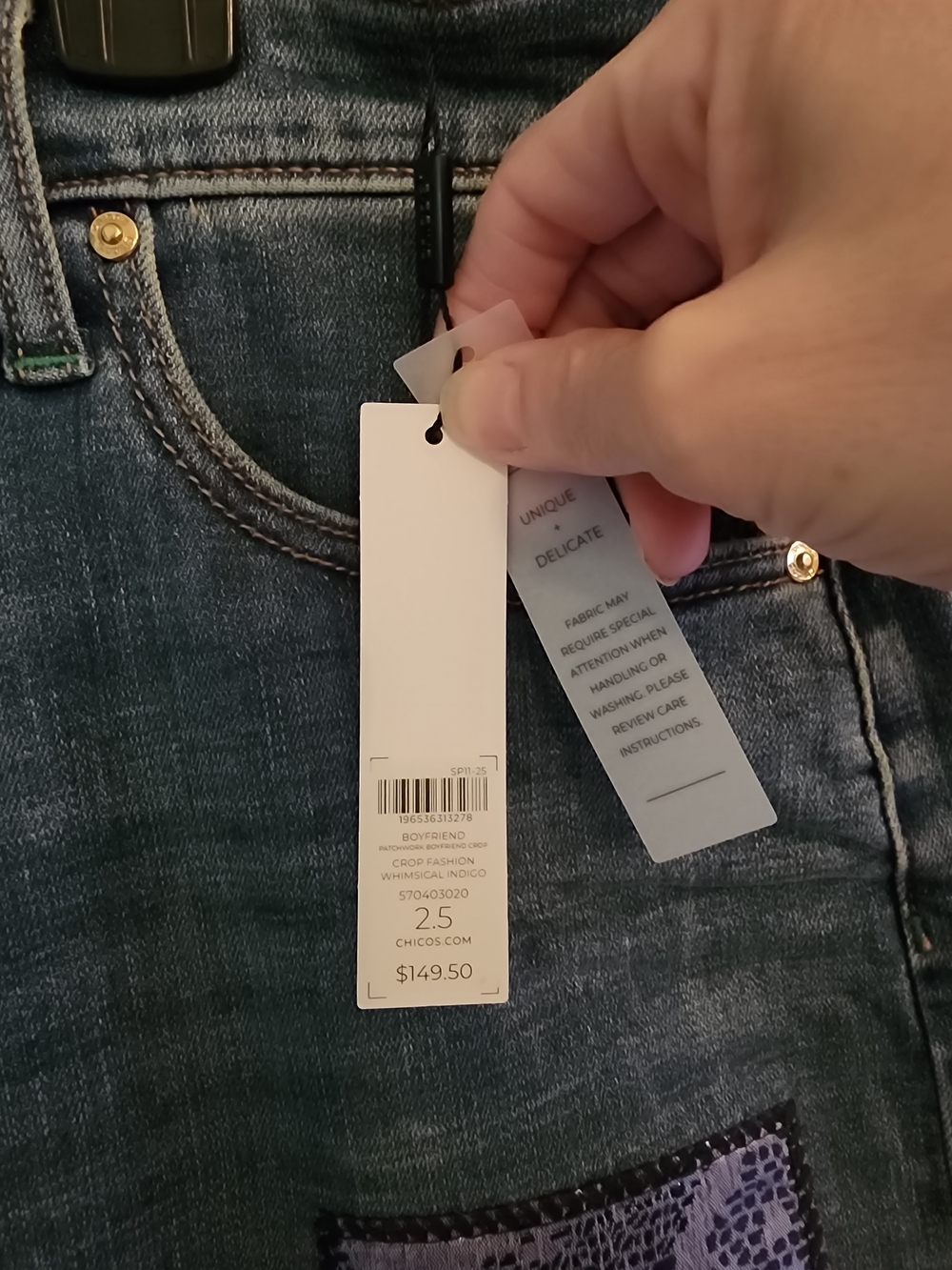 Chico's Indigo Cropped Jeans - Blue